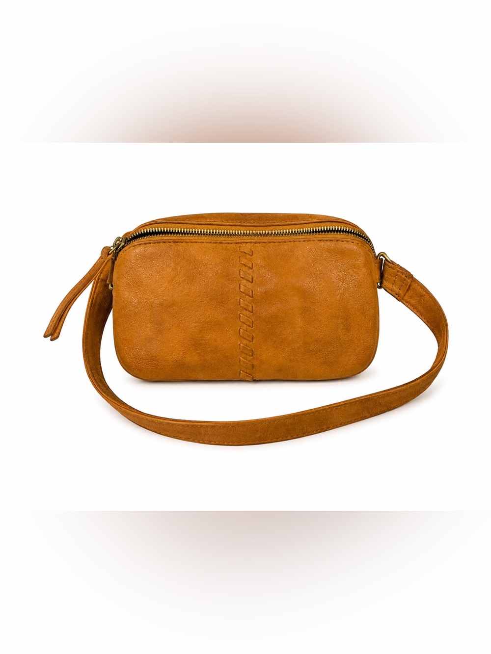 HOBO Caramel Tan Leather Hobo Crossbody